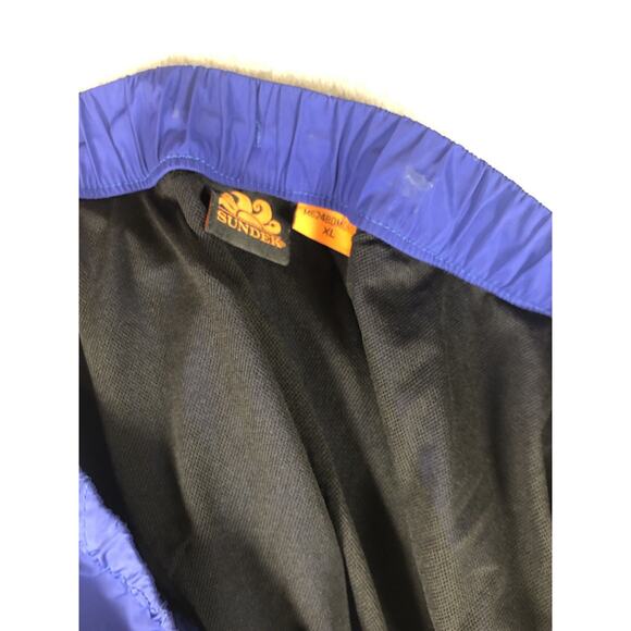 Sundek Lined Trunks Shorts Mens XL Blue Button Zip Rear Pocket - Picture 10 of 12